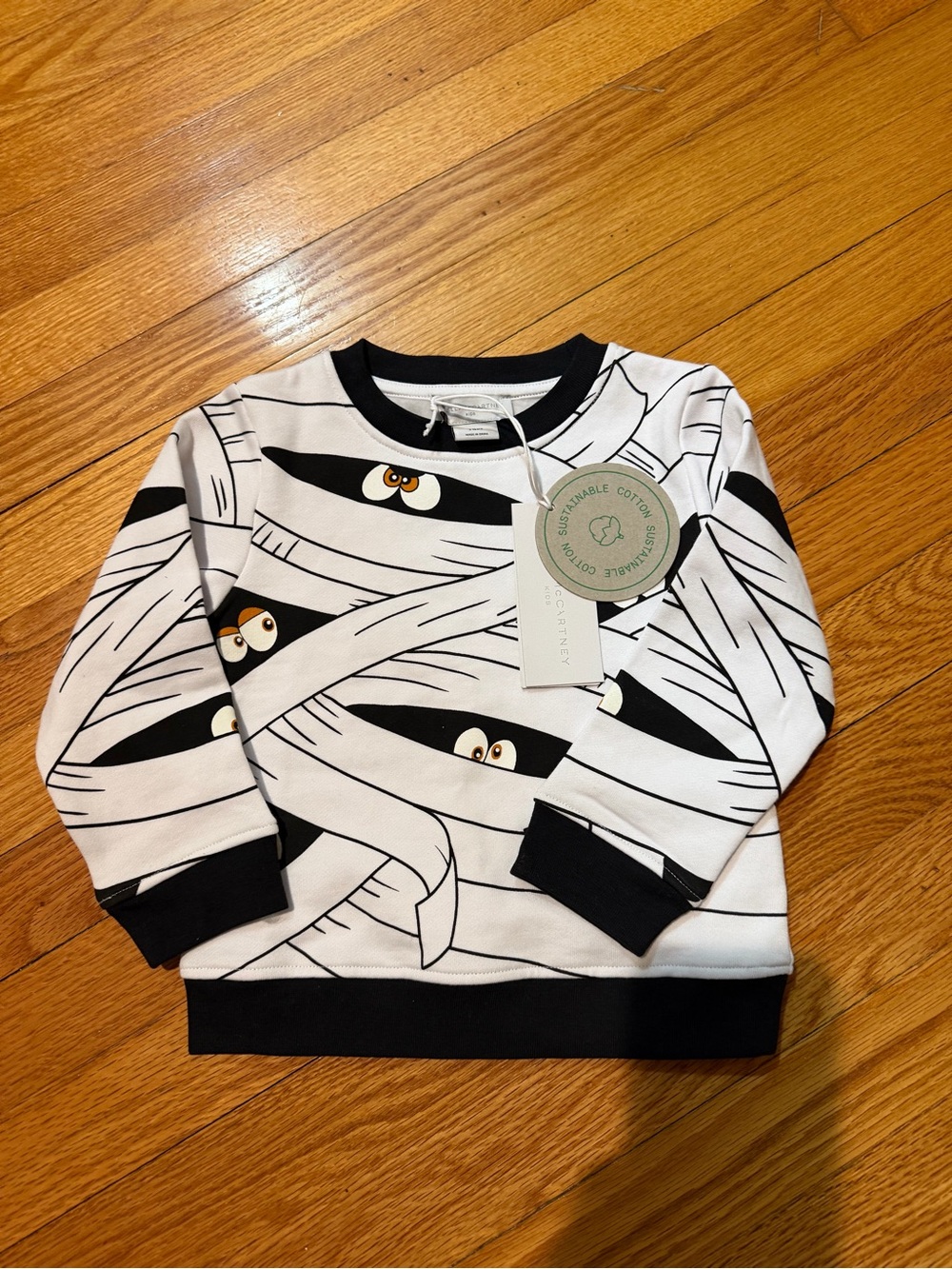 Stella McCartney Kids Mummy Sweatshirt - White & Black
